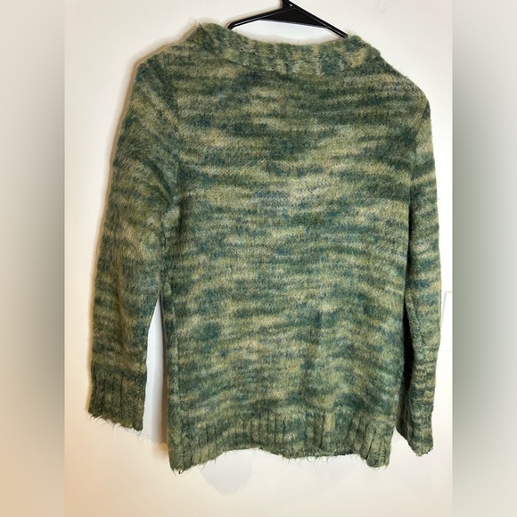 ANTHRO- SLEEPING ON SNOW WOOL GREEN- SWEATER TOP - Picture 3 of 7